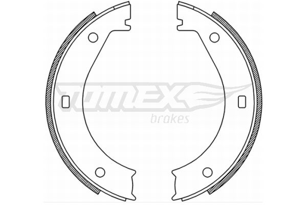 TOMEX Brakes - TX 21-25 - Komplet kočionih papuča (Kočioni uređaj)